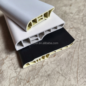 <span class=keywords><strong>Plinthes</strong></span> de sol commerciales modernes pour hôtels, en PVC blanc, imperméables, écologiques, durables, imitation bois, <span class=keywords><strong>plinthes</strong></span> noires - Product Image 1