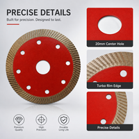 Lame de scie diamantée professionnelle industrielle de 105 mm pour carrelage et marbre, coupe humide/sèche, avec garantie de 3 ans