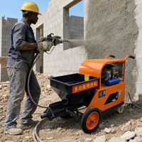 Machine à plâtrer le ciment de qualité professionnelle pour la rénovation des maisons, pistolet électrique haute pression à grande vitesse, pulvérisateur mural, pompe à mortier