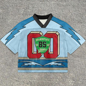 Maillot de football vintage personnalisé Tontons pour hommes, imprimé par sublimation, col en V, coupe ample, maillot de football court - Product Image 1