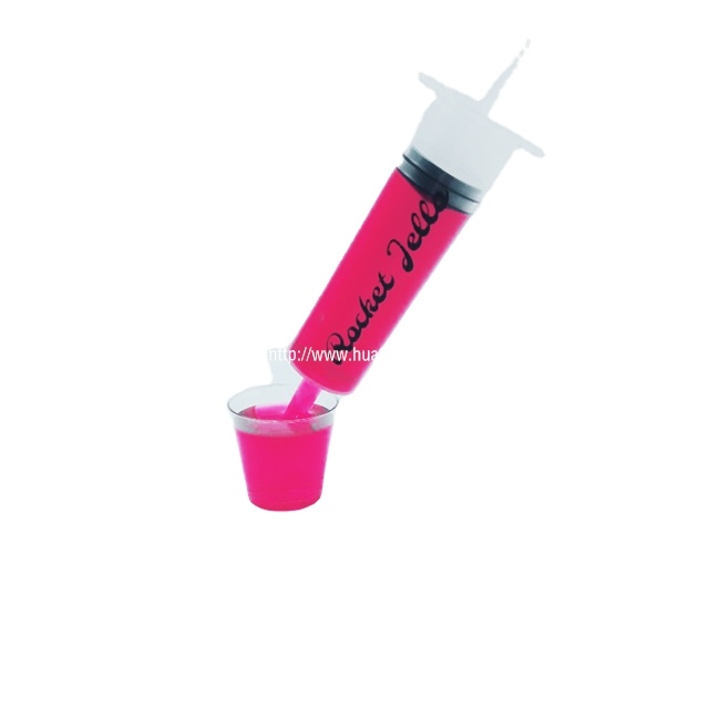 Высококачественный стандартный пластиковый шприц HUAFU Jello Shot с наконечником, 2 унции, для вечеринки, сертификация CE, шприцы разных цветов, горячая распродажа