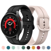 Correa de reloj inteligente para Galaxy Watch 4 Classic 42 46mm Correa de silicona para Samsung Watch 4 5 40 44mm Watch 5 Pro 45mm