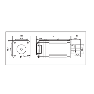 Motor paso a paso <span class=keywords><strong>Nema</strong></span> <span class=keywords><strong>17</strong></span> personalizable de 0.8 Nm con controlador integrado y encoder de 1000ppr, compatible con pulso más dirección para robótica - Product Image 4