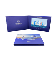 Brochure vidéo LCD 4.3 pouces personnalisée 4.3 "affichage LCD vidéo carte-cadeau numérique Brochure publicitaire marketing avec kits d'accessoires