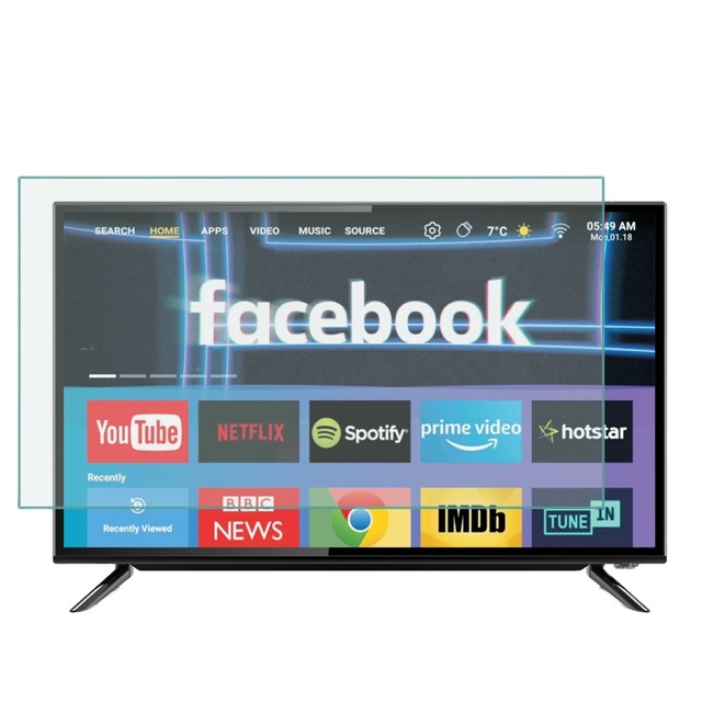 Factory Wholesale Price LED TV Smart Television with Tempered Glass All Size