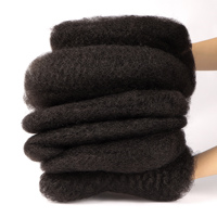 Extensions de Cheveux Naturels Afro Kinky de Luxe, Cheveux Humains en Gros, Mèches Torsadées Kinky Bouclées en Vrac