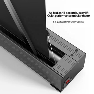 120-Inch Motorized Electric Pull-Up 3D Projection <strong>Screen</strong> 16:9 <strong>Projector</strong> <strong>Screen</strong> 4K Long Throw Home Portable Floor Rising Stand - Product Image 5