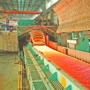 Automatic continous deformed bar copper wire rod rolling mill production line steel rebar making machine