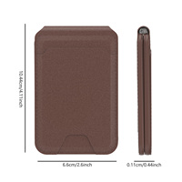 Nouvelle fonction de support de positionnement magnétique de vente chaude en cuir PU en cuir véritable trouver mon traqueur de porte-carte avec support pour iphone