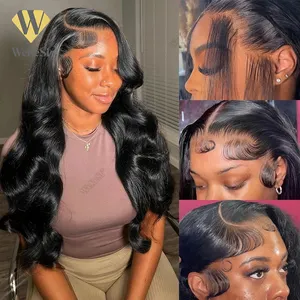 12A Raw Indian Hair Vendor Wigs Human Hair Lace Front Raw Vietnamese Hair Glueless 360 Full Closure HD Lace Frontal Wigs