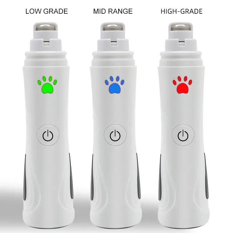 Zte Amazon — polisseuse à ongles électrique Portable, rechargeable, pour chien, chat, fraise pour animaux de compagnie, avec lumière LED, meilleures ventes