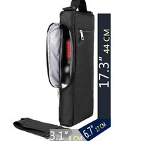 Sac isotherme portable pour boissons d'extérieur avec poignée et fermeture éclair pour le golf, le vin rouge, le cola, les voyages, les bouteilles de nourriture, les sacs isothermes