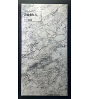 Dalles en porcelaine 1200x2400x9mm, carreaux en pierre frittée, panneaux muraux brillants pour salle de bain, revêtements de sol de luxe, porcelaine gris Calacatta