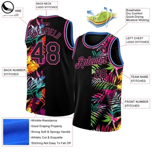 BETHERIVAL Maillots <span class=keywords><strong>de</strong></span> <span class=keywords><strong>basket</strong></span>-ball personnalisés Polyester Séchage rapide Sublimation personnalisée Équipe Hommes Réversible Basketball Tshirt Jersey - Product Image 2