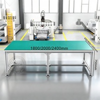Ligne d'assemblage personnalisée en gros banc de travail en métal banc d'atelier en aluminium banco de trabajo plus haut
