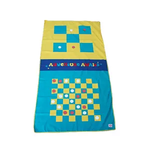 井字游戏和跳棋游戏毯子游戏毛巾