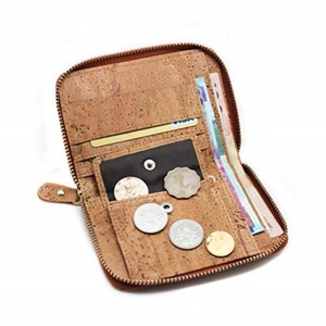 กระเป๋าสตางค์คอร์กแบบสั่งทำ Boshiho เป็นมิตรกับสิ่งแวดล้อม พร้อมซิป ดีไซน์สวยงาม ช่องใส่เหรียญ ช่องใส่บัตร - Product Image 6