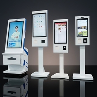 Quiosco de Hospital de 32 Pulgadas con Precio de Fábrica, Quiosco de Autoregistro sin Contacto NFC con Impresora de Recibos y Escáner QR