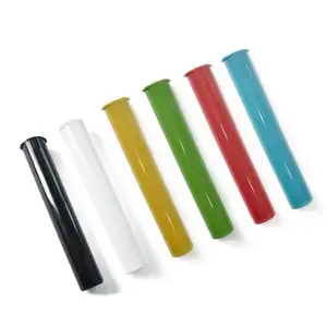 Pop Top Container Vial Plastic Tube Packaging With Child Resistant Lid Tube Packaging