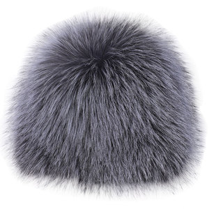 <span class=keywords><strong>Bonnet</strong></span> d'hiver en fourrure de renard pour femmes cousu à la main chapeau d'hiver confortable extensible pour le voyage caractéristique commune du tissu - Product Image 5
