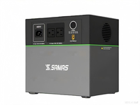Estación de Energía Portátil SAMAS 400W LiFePO4 1305 Wh UPS 6000+ Ciclos MPPT Solar APP Arrancador de Emergencia para el Hogar RV Puerto de Carga Linterna EE. UU.