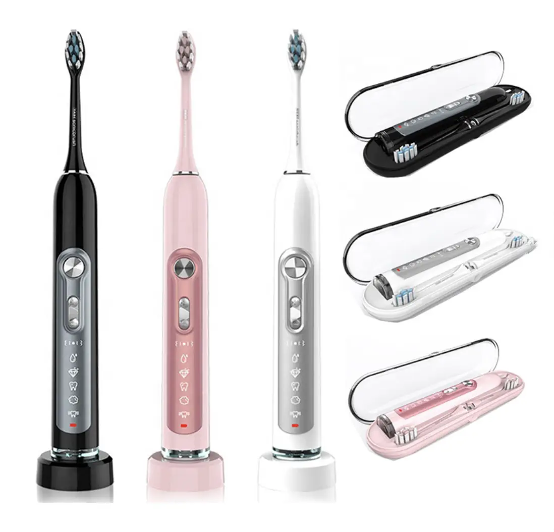 Wholesale Adult Home Travel Private Label Automatic Rechargeable Customized Sonic Electronic Tooth Brush Set Oem
