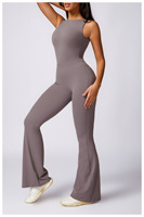 Vêtements de sport vendeurs en gros Conjuntos Deportivos Mujer 78 Polyamide et 22 Elasthanne évider Body Spandex Jumpsuit