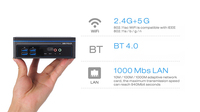 Nuevo Mini PC ShareVDI NUC F14H, 2*HD VGA, Pantalla Triple, 2*LAN, Compatible con Windows 11, DDR3, WIFI, Computadora de Escritorio
