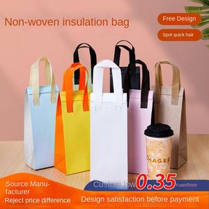 Milk Tea Takeaway Heat Preservation Thermal Bag Disposable Single Cup Cooler Bag Disposable Takeaway Cooler Bags - Product Image 5