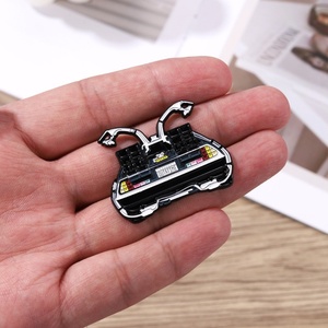 Custom Popular Car Brooch Cartoon Pattern Flowers Personality Decoration Metal Badge Lapel Enamel Hijab <b>Hat</b> Pin - Product Image 3