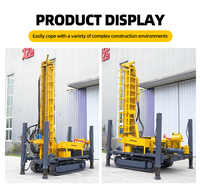 Hengwang HQZ-260L Foreuse pneumatique diesel sur chenilles en acier pour puits d'eau, profondeur 260m, tour de 3m, capacité 6T