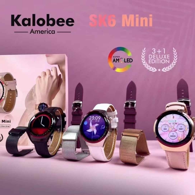 SK6 Mini Women's Smart Watch BT Calling Health Monitoring Sports Fitness Tracker Compass Function IP67 for Lady Smartwatch Users