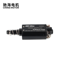 Motor Chihai CHF-480Ultra-28TPA 19K Torsi Tinggi Besar Berbahan Perak dengan Magnet N45SH NdFeB CNC untuk Mainan Gel Blaster