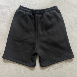 Pantalones cortos de chándal unisex personalizados French Terry Heavy Cotton <span class=keywords><strong>Jogger</strong></span> Casual para hombre Run Color sólido bordado pantalones cortos para hombres - Product Image 2