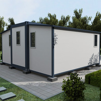 Casa Contenedor Expandible de Acero de Primera Calidad, 20 pies/40 pies, 3 Dormitorios, Casa Contenedor Plegable de Lujo