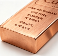 Barre de cuivre d'investissement 999, 1000g par pièce
