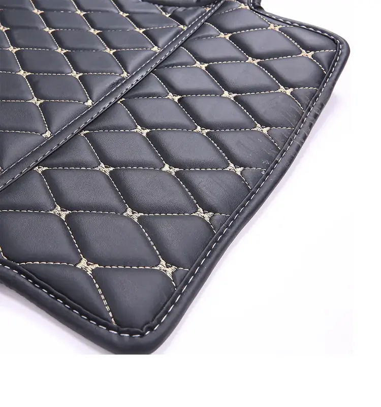Synthetic Car Seat Embroidery Pvc Sponge Leather Quilted Leather Fabric Embroidered Leather