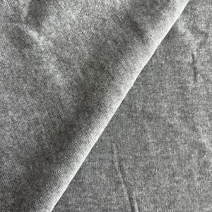 Heather grey chải Polyester Vải dệt kim mềm chải vải-Heather grey 100% Polyester - Product Image 2