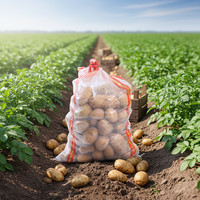 Sacs en polypropylène transparents de 5 kg, 10 kg, 25 kg, 50 kg, 100 kg pour engrais, aliments pour animaux, pommes de terre, maïs, carottes – Sacs agricoles tissés en PP