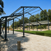 Tente murale en verre transparent, structure événementielle commerciale en aluminium pour mariages de luxe, lieux extérieurs et événements privés