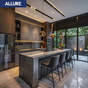 Allure Supplies : Ensemble complet de portes en acrylique de haute qualité, designs de kitchenettes modulaires, meubles de cuisine modernes et luxueux avec armoires complètes - Product Image 3
