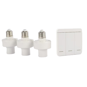 E27 Universal Screw-in 220V Waterproof RF433 Smart Wireless <strong>Lamp</strong> Holder with Dimming Remote <strong>Control</strong> PC Material Light <strong>Socket</strong> - Product Image 2