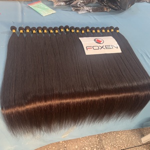 Paquets de <span class=keywords><strong>cheveux</strong></span> humains alignés avec des cuticules vierges crues Os Droit Naturel Soyeux Smoothy Extension de <span class=keywords><strong>cheveux</strong></span> crus vietnamiens - Product Image 2