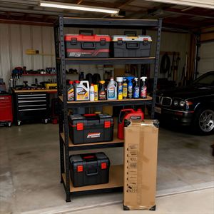 Light Duty Rack 5 Tier Garage Metal <b>Racking</b> Electronic Commercial Steel Storage Shelving Boltless <b>Shelf</b> Home Organizer Shelving - Product Image 6