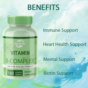 Tabletas de Complejo de Vitamina B con Ácido Fólico y Vitamina C para Adultos, Venta Caliente OEM/ODM - Product Image 3