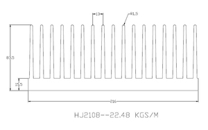 Đen Anodized tùy chỉnh Nhôm dẫn tản nhiệt 216(W)* 83(H)* 110(L)mm nước bằng chứng ánh sáng tản nhiệt thụ động tản nhiệt đùn - Product Image 6