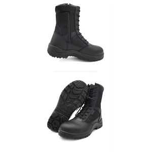 Botas Tácticas Negras Personalizadas para Hombre - Botas de Senderismo de Montaña Resistentes al Deslizamiento para Exteriores, Botas de Seguridad Ligeras - Product Image 5