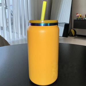 16oz <b>Electroplate</b> Rainbow Plated Powder Coated Double Wall Stainless Steel Mugs <b>Tumblers</b> Cups Can Jar - Product Image 6