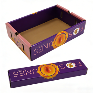 Boîtes en carton ondulé pour l'emballage des fruits de qualité alimentaire, boîtes d'emballage pour les prunes - Product Image 3