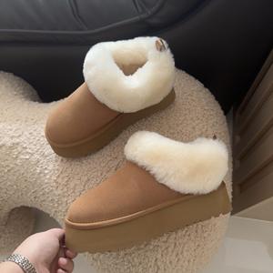 Botas de nieve de invierno para mujer, nuevas, de forro polar grueso, cálidas, con suela gruesa y forro de felpa, tipo botín. - Product Image 3